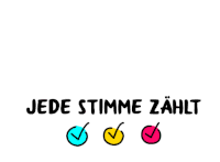 Jede Stimme Zählt Wahl Sticker - Jede Stimme Zählt Wahl Bundestagswahl Stickers