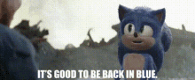 Sonic Movie2 Sonic GIF - Sonic Movie2 Sonic Its Good To Be Back In Blue GIFs