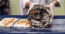 Sushi Roll Food GIF - Sushi Roll Food Japan GIFs