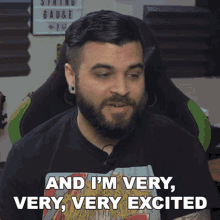 And Im Very Very Very Excited Andrew Baena GIF - And Im Very Very Very Excited Andrew Baena Thrilled GIFs