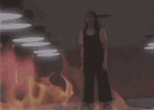standing fire burning singer bulow