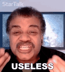 Useless Neil Degrasse Tyson GIF - Useless Neil Degrasse Tyson Startalk GIFs