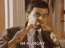 Im Hungry Mr Bean GIF - Im Hungry Mr Bean Eating GIFs