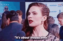 It'S About Bloody Time GIF - Finally About Time Bloody GIFs