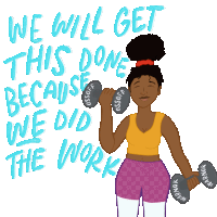We Did The Work Workout Sticker - We Did The Work Work Workout Stickers