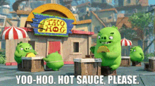 The Angry Birds Movie Pig GIF - The Angry Birds Movie Pig Yoo Hoo Hot Sauce Please GIFs