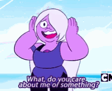 Amethyst Do You Care About Me Or Something GIF - Amethyst Do You Care About Me Or Something Steven Universe GIFs
