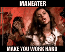 Nelly Furtado Maneater GIF - Nelly Furtado Maneater Make You Work Hard GIFs