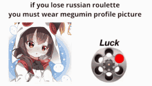 Megumin Russian Roulette GIF - Megumin Russian Roulette Roulette GIFs