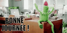 Bonne Journée ! GIF - Kermit Bonne Journee Excited GIFs