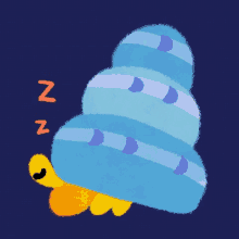 Zzzz Sleepy GIF - Zzzz Sleepy Sleeping Hermit Crab GIFs
