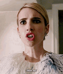 Scream Queens Shut Up GIF - Scream Queens Shut Up Be Quiet GIFs
