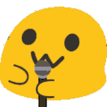 emoji emoticon cute sing holding mic emoji emoticon cute sing holding mic
