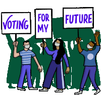 Voting For My Future Better Future Sticker - Voting For My Future Future Better Future Stickers