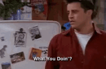 What You Doin', Joey - Wyd GIF - What You Doing Joey Joey Tribbiani GIFs