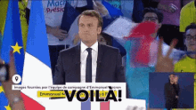 Voilà! GIF - Voilà Emmanuel Macron Président Français GIFs