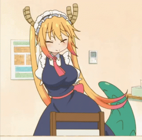 The perfect Dragon Maid Anime Cute Animated GIF for your conversation. 