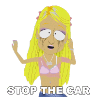 Stop The Car Paris Hilton Sticker - Stop The Car Paris Hilton South Park Stickers