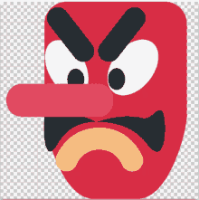 japanese mask angry mad
