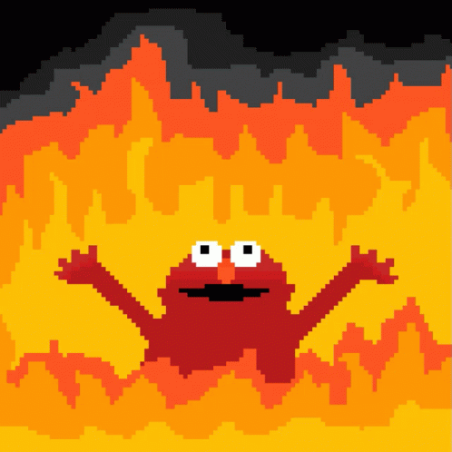 Elmo Pixel Art GIF - Elmo Pixel Art Fire GIFs.