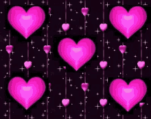 pink hearts love day valentines day heart beat