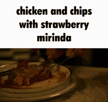Uk Meme Chicken And Chips GIF - Uk Meme Chicken And Chips Strawberry Mirinda GIFs
