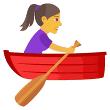 rowing activity joypixels boat woman rowing boat