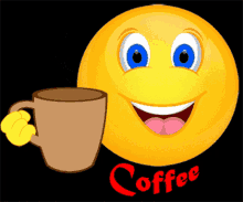 Emoji Coffee GIF - Emoji Coffee Smile GIFs