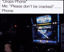 cracked phone meme