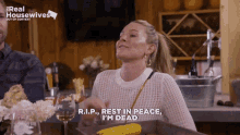 Leah Rhony Rip Dead Rest In Peace GIF - Leah Rhony Rip Dead Rest In Peace Dead GIFs