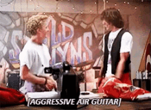 Bill And Teds Excellent Adventure Air Guitar GIF - Bill And Teds Excellent Adventure Excellent Air Guitar GIFs