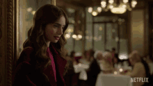 Never Mind Lily Collins GIF - Never Mind Lily Collins Emily Cooper GIFs