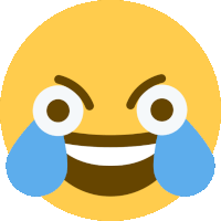 Joyyyyyyy Cursed Laughing Crying Emoji Sticker - Joyyyyyyy Cursed Laughing Crying Emoji Lmfao Stickers