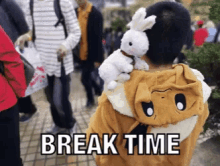 Eevee Break Time GIF - Eevee Break Time Bunny GIFs