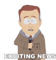 Exciting News South Park Sticker - Exciting News South Park S14e12 Stickers