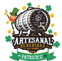 St Patricks Beer Sticker - St Patricks Beer Artesanaldebebidas Stickers
