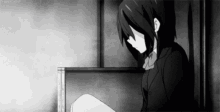 anime girl sad cry depressed