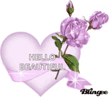 Hello Beautiful Sparkles GIF - Hello Beautiful Sparkles Flowers GIFs