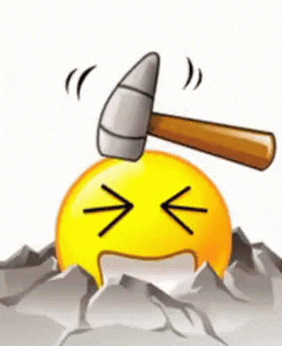 Headache Emoji GIF - Headache Emoji Hammer - Discover & Share GIFs