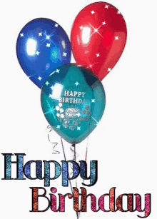 Happy Birthday Balloons GIF - Happy Birthday Balloons Party GIFs