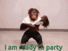 I Am Ready To Party Take Off GIF - I Am Ready To Party Take Off Monkey GIFs