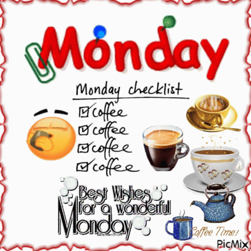 Best Happy Monday Animated Gifs With Coffee For The Funniest Blog | My ...