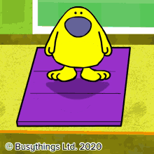 Busy Things Yellow Man GIF - Busy Things Yellow Man Exercise GIFs