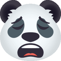 Ugh Panda Sticker - Ugh Panda Joypixels Stickers