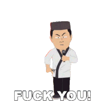 Fuck You Junichi Takiyama Sticker - Fuck You Junichi Takiyama South Park Stickers