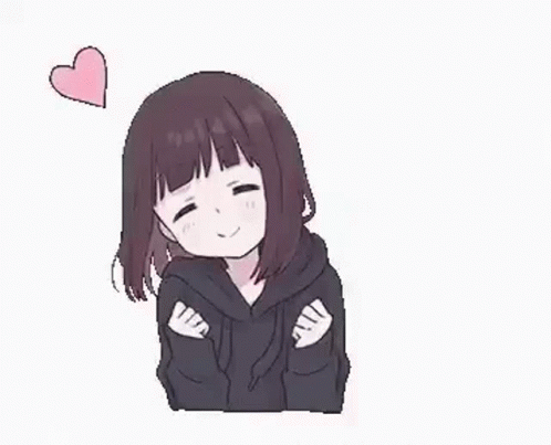 Cute Anime Girl In Black Hoodie gambar ke 12