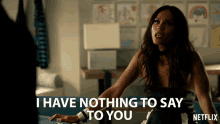 I Have Nothing To Say To You Mazikeen GIF - I Have Nothing To Say To You Mazikeen Maze GIFs
