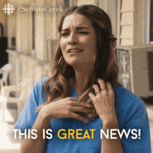 Schitts Creek Alexis Rose GIF - Schitts Creek Alexis Rose Great News GIFs
