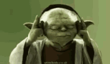 Yoda Jamming GIF - Yoda Jamming Headphones GIFs