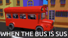 Sus Bus Red Is Sus GIF - Sus Bus Red Is Sus Sus GIFs